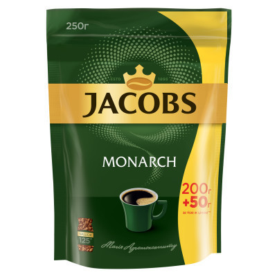 Кофе Jacobs растворимая 250г, пакет (prpj.90137) Винница - изображение 1