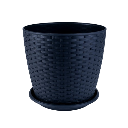 Вазон Ротанг з підставкою 30*27,5см граніт Алеана Житомир - изображение 1