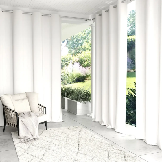 Штора вулична водонепроникна для альтанки (2 х 1.45 м) Молоко Вінниця