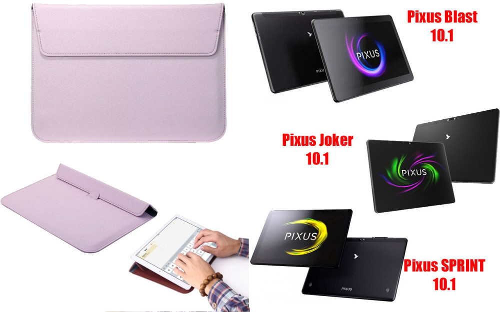 Чохол-конверт VitoCase для Pixus Blast 10.1, Joker 10.1, SPRINT 10.1, з функцією підставки для планшета Фіолетовий Київ - фото 1