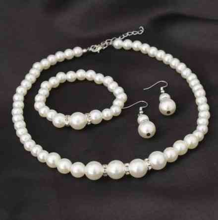 Набор украшений с жемчугом one size перламутровый Киев