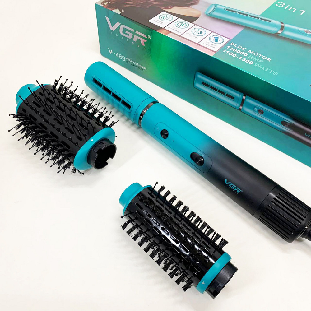 Фен-щітка для щоденного використання, Фен для волосся з холодним обдуванням, Фен професійна щітка NL-19 Івано-Франківськ - фото 3