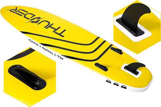 Надувна SUP дошка (Сапборд) THUNDER COAST YELLOW 320 Київ