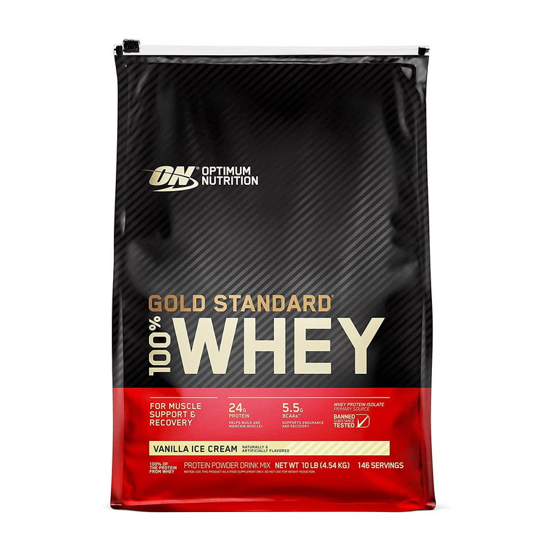 100% Whey Gold Standard (4,5 kg, delicious strawberry) Луцк - изображение 1