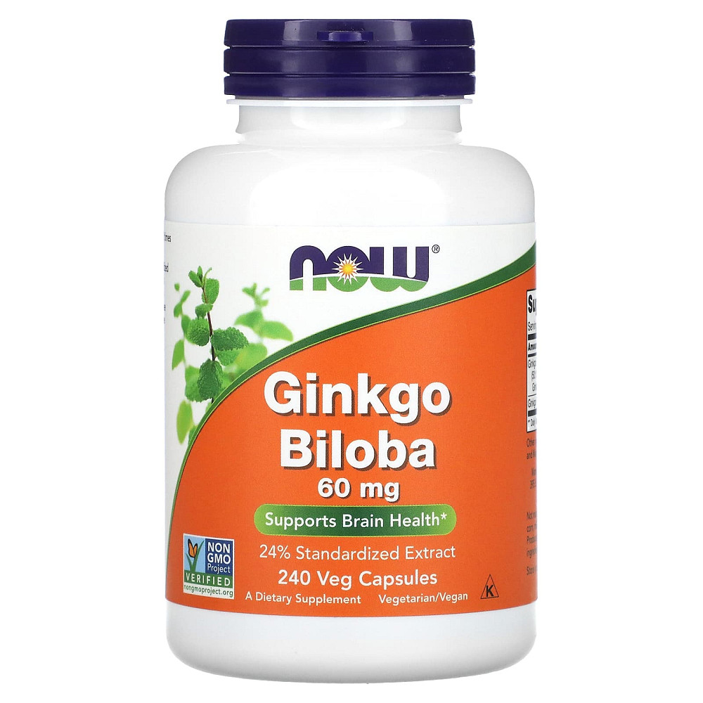 Гинкго Билоба (Ginkgo Biloba) 60 мг 240 капсул Київ - фото 2