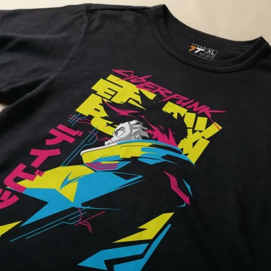 Футболка чоловіча з  принтом Cyber Punk David Розмір 48 Anime1023 Дніпро