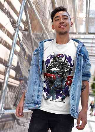 Футболка для хлопчика з аніме принтом Персона Схіртгоро Акекхі Схін оверсайз (зріст від 165 до 180) Чорний AnimeJ0966m Дніпро