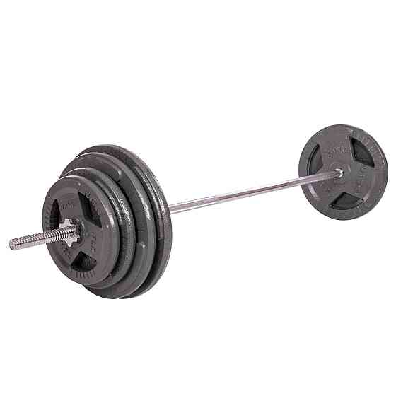 Штанга прямая со стальными блинами на 115 кг длина-1,8м Sport 2431-115 Киев