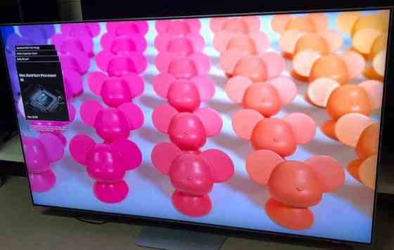 Телевізор Безрамний: 75" QLED Neo 120Hz. Сабвуфер 4К (2022) Samsung 75QN85B. Київ