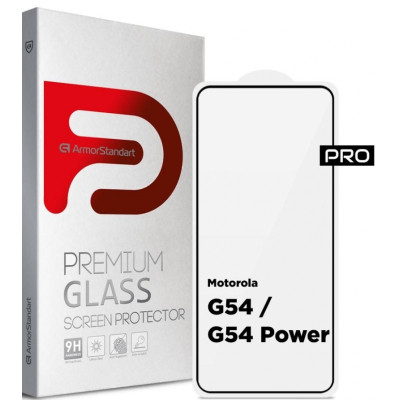 Скло захисне Armorstandart Pro Motorola G54 / G54 Power Black (ARM71082) Вінниця - фото 1