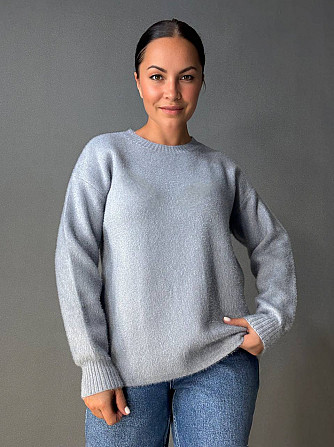 Свитер женский Fancy Matinee 5977 ангора базовый, серый, one size Киев - изображение 11