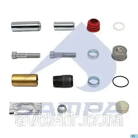 РЕМКОМПЛЕКТ СУПОРТА (НАПРАВЛЯЮЧІ+ПИЛЬНИКИ) SN6/SN7 39MM  3434382000 M91004801 Луцк - изображение 1