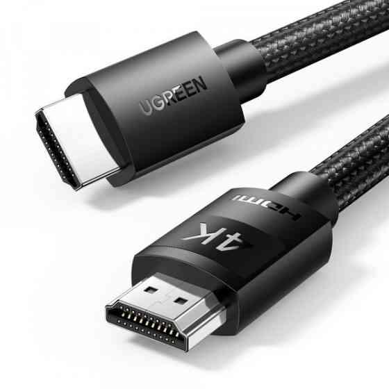 Кабель HDMI M - M, 5.0 м, V2.0 Cafule 4K@60Hz, в поліуретановій оплітці HD119 UGREEN (40103) Київ