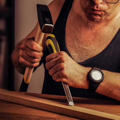 Молоток Sigma 1000г слюсарна дерев&apos;яна ручка (дуб) (4316401) Вінниця - фото 9