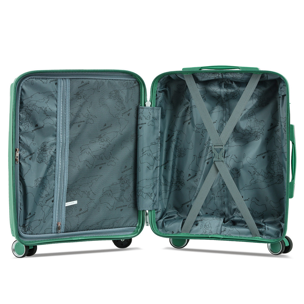 Валіза поліпропіленова MADISSON 51103 мала 55 см зелена Київ - фото 20