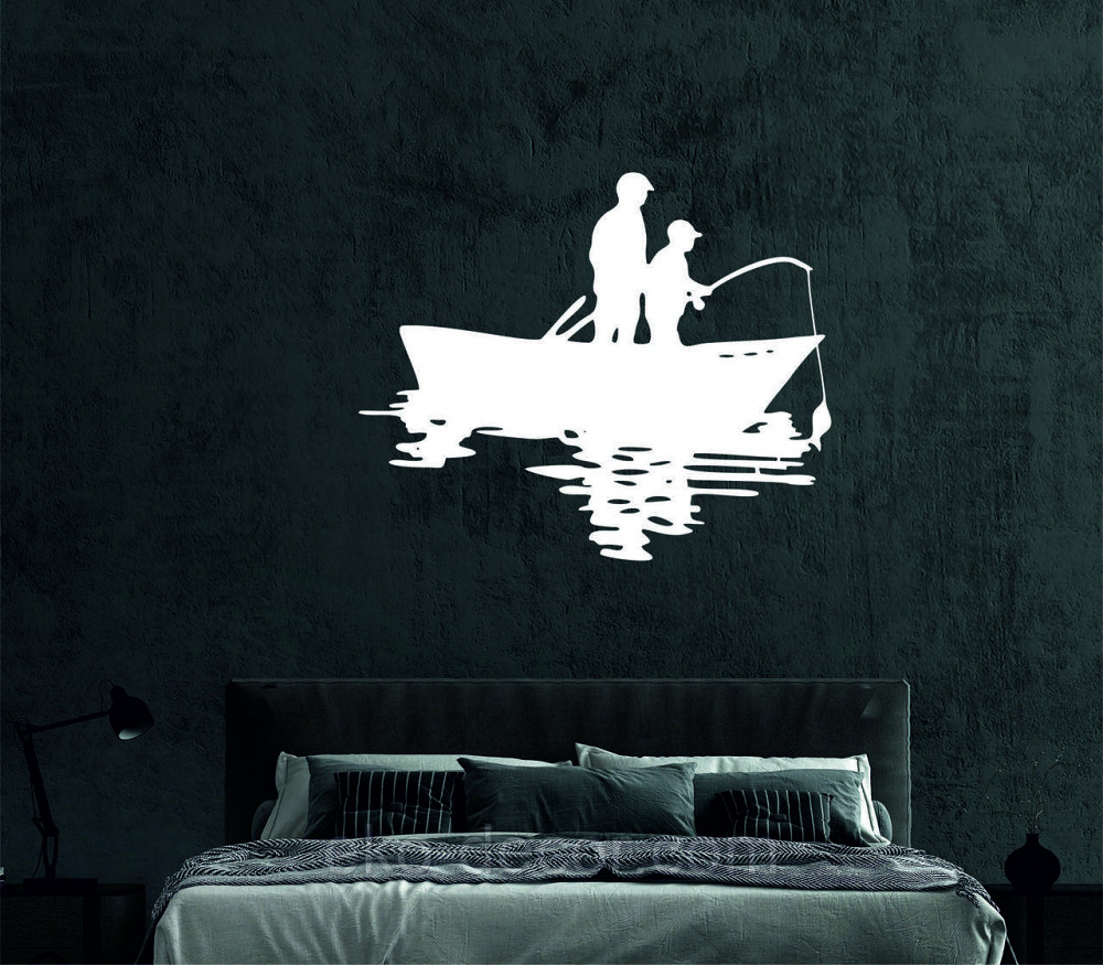 Декоративное настенное Панно «Рыбалка», Декор на стену 90*74 см, Белый Киев - изображение 5