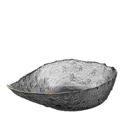 Салатник Ardesto Leaf 21.5см, скло, сірий (AR5011) Вінниця