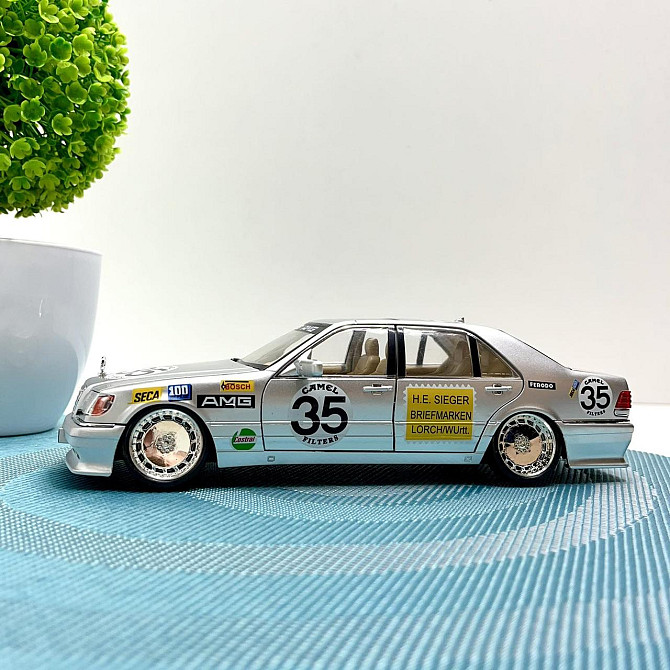 Машинка Авто Експерт Mercedes-Benz S-Class W140 металопластикова 1:24 звук світло інерція відчиняються двері капот багажник Сіра Чернігів - фото 4