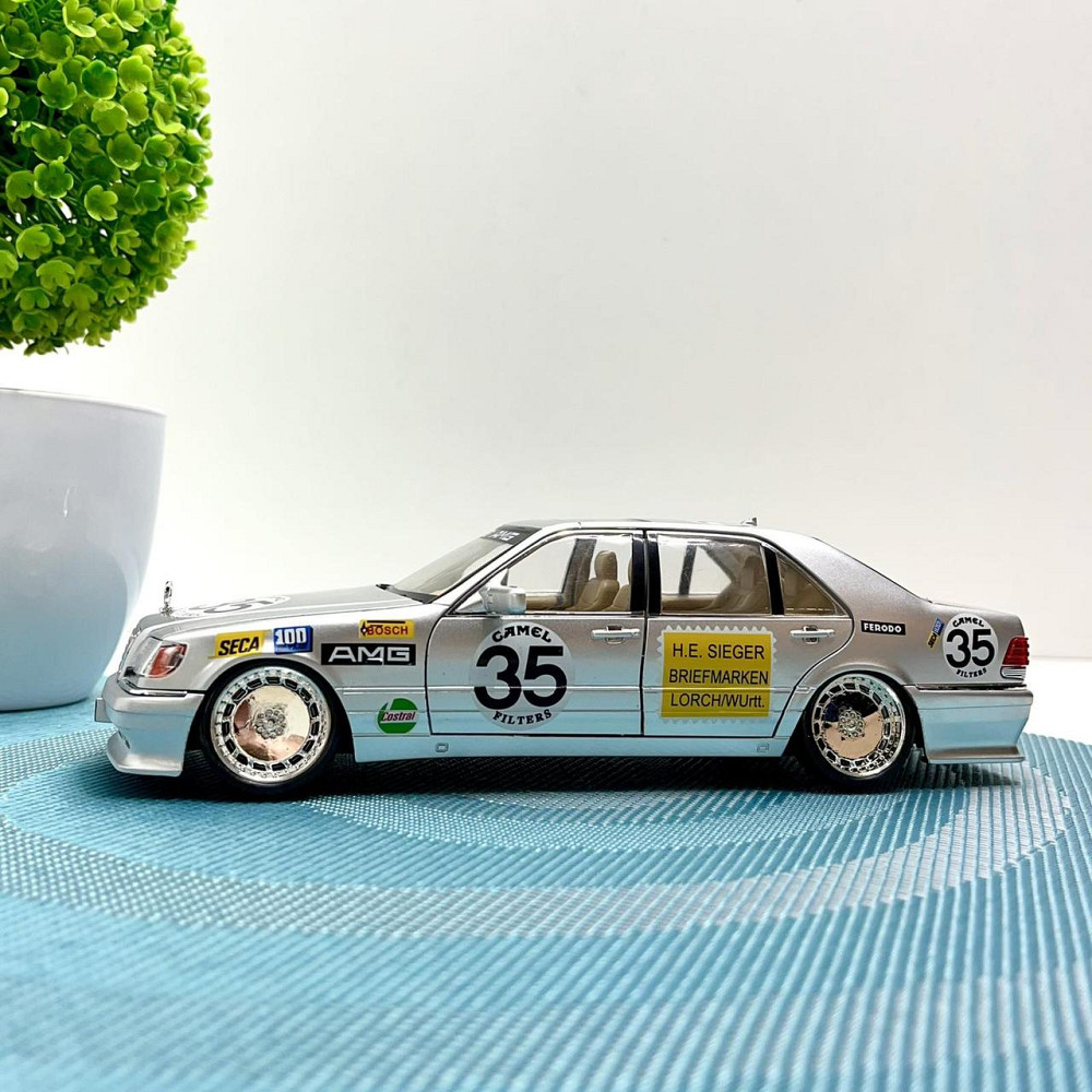 Машинка Авто Експерт Mercedes-Benz S-Class W140 металопластикова 1:24 звук світло інерція відчиняються двері капот багажник Сіра Чернигов - изображение 4