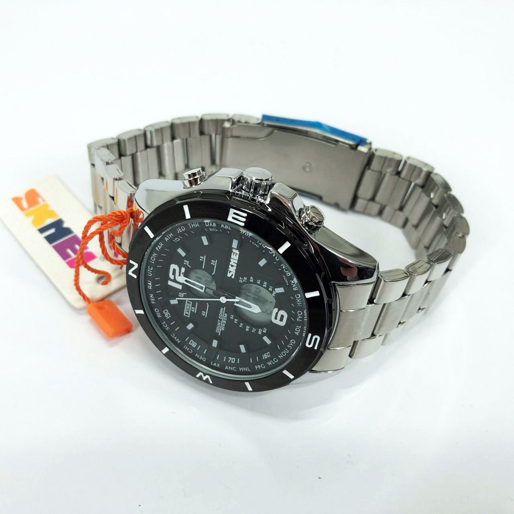 Оригинальные брендовые часы для мужчины SKMEI 1670SIWT, Часы наручные мужские стильные модные красивые BC-77 Львов - изображение 4