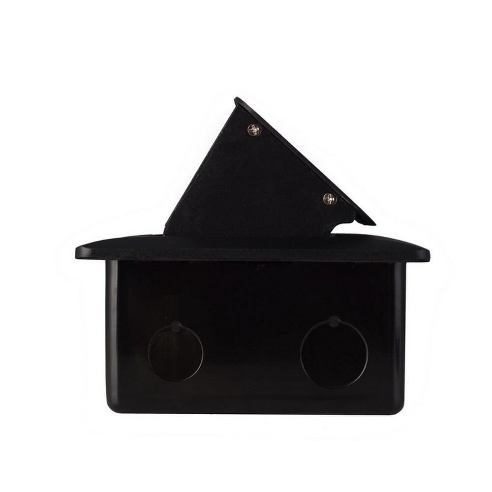 Розетковий люк підлоговий LIVOLO чорний, вбудований у підлогу, пустий корпус без розеток для наповнення будь-якими модулями, з кришкою, IP44, алюміній Коломыя - изображение 2