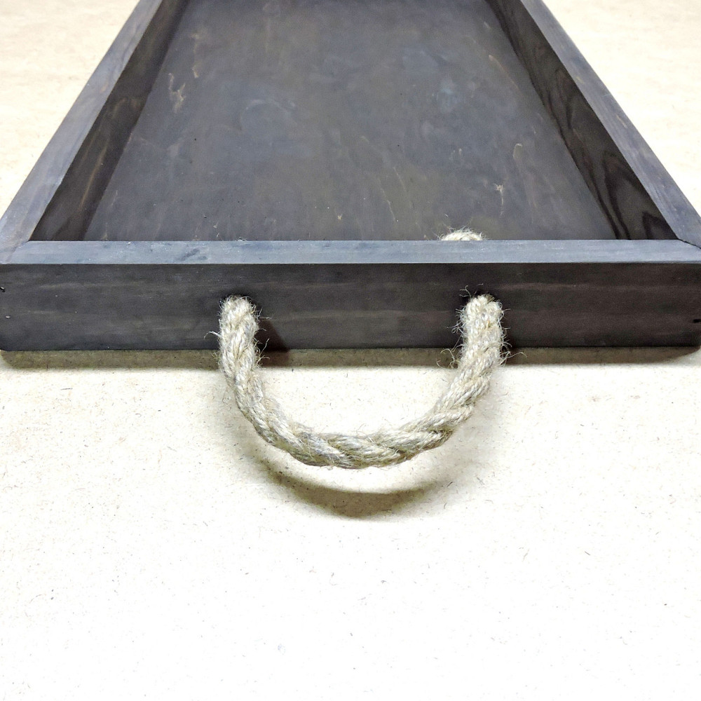 Піднос дерев'яний "Шарлеруа 50х27" графіт Миколаїв - фото 4