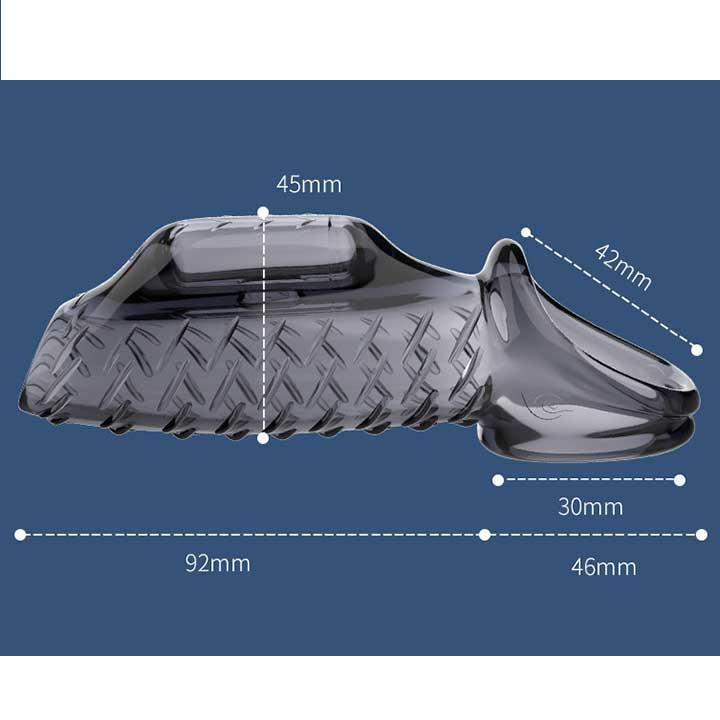 Насадка на пеніс та мошонку з вібрацією Choke Ring тілесний Вінниця - фото 5