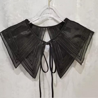 Комір накладний знімний чорний Київ - фото 2