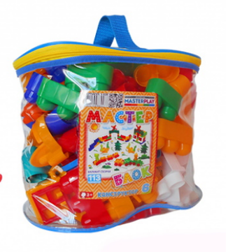 Дитячий конструктор з великими деталями "Майстер Блок" 1-028, 113 дет. Вінниця - фото 2