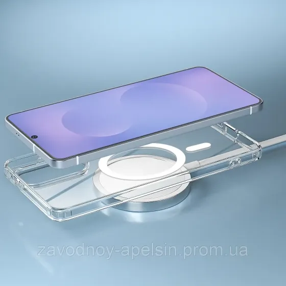 Samsung S25 Edge S937 Прозорий чохол Магсейф (TPU+PC) Одеса