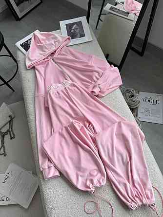 Женский стильный прогулочный костюм двойка: кофта и штаны в спортивном стиле велюр Барби, 42/44 Одесса