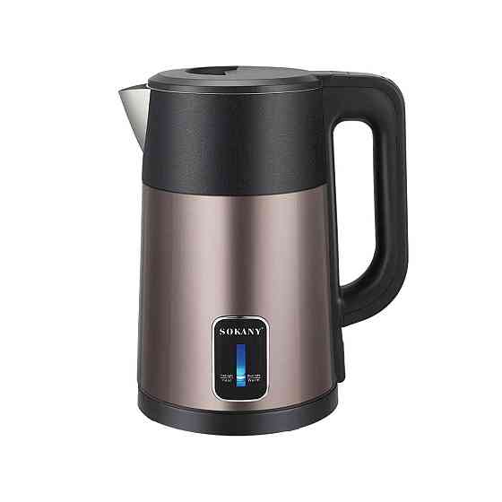 Электрочайник с автоматическим отключением 2.5 л Sokany дисковый бытовой 1500 Вт SK-09017GR Киев