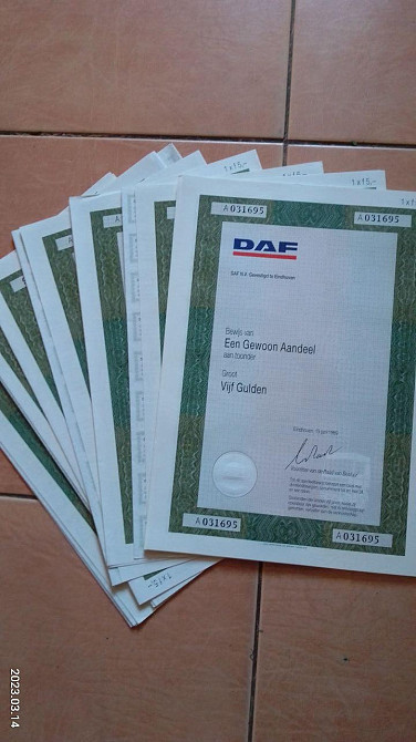 Акція. DAF. 1989 рік (Д-1.1) Полтава - фото 1