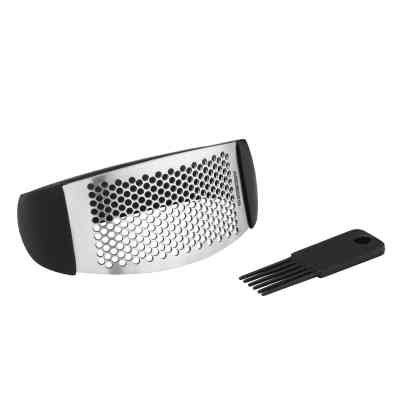 Пресс для чеснока Ardesto Gemini, 12см, нержавіюча сталь, пластик, чорний (AR7002B) Винница