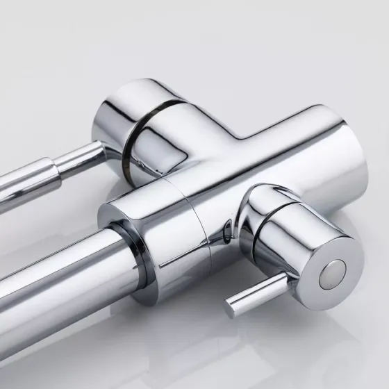 Смеситель для кухни на две воды Frap F4352 с подключением к фильтру, хром Киев