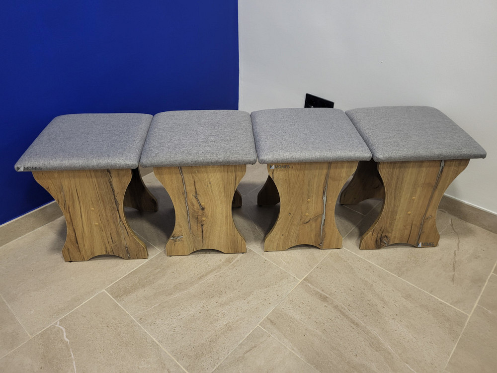 Четыре табуретки (комплект 4 шт) 35х35х44 см / МС - Дуб Флагшток Львов - изображение 1