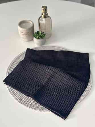 Вафельний рушник Ideal Textile 70х140 см 240 г/м2 (56860827) Чорний Чернівці