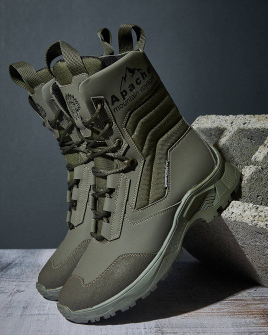 Берцы зимние теплые Apache хаки военные ВСУ, водонепроницаемые тактические армейские ботинки 38(25.5 см) Харьков - изображение 8