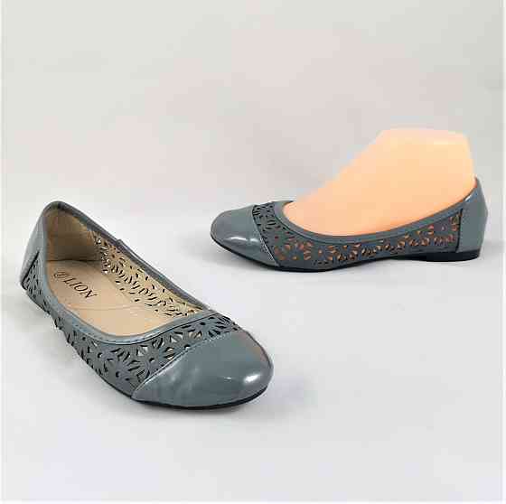 .Жінні Літні Балетки Сірі Мокасини Туфлі (розміри: 37,38) — 06-3 Дніпро