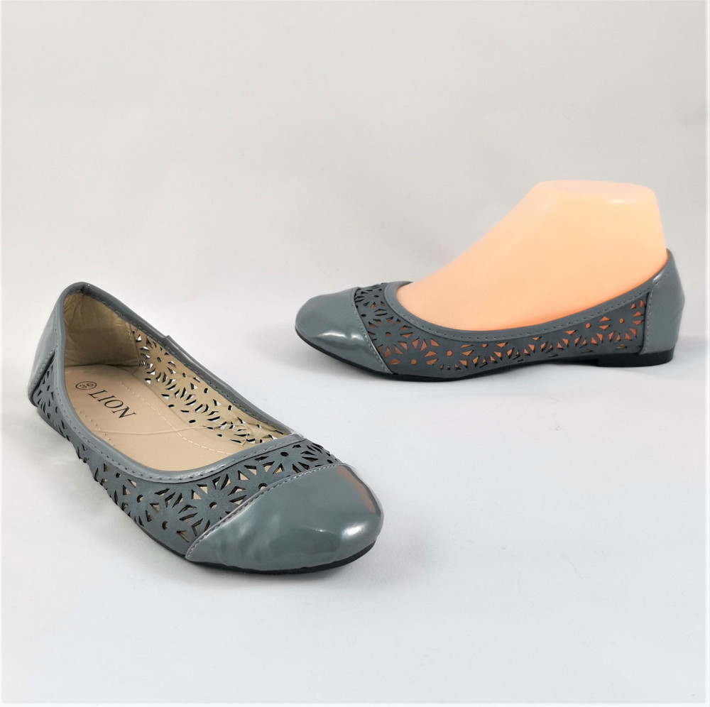 .Жінні Літні Балетки Сірі Мокасини Туфлі (розміри: 37,38) — 06-3 Дніпро - фото 6