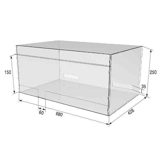 Коробка акриловая EKOSTAR 680х424х250 Киев