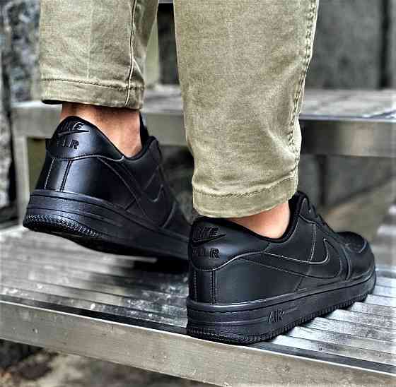 Кросівки Nike Чорні Чоловічі Шкіряні Найк Форси (розміри: 39,40,41,43,44) Дніпро