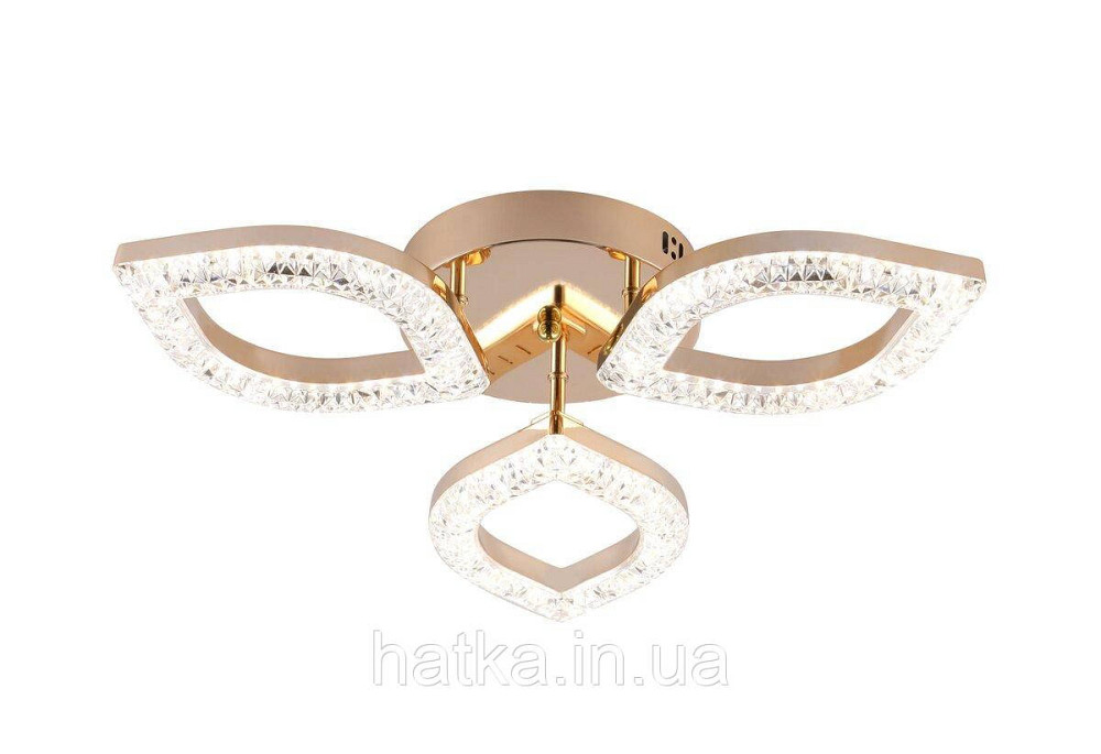 Люстра світлодіодна акрилова Sirius 2721/3 GD 30W*2 Київ - фото 2