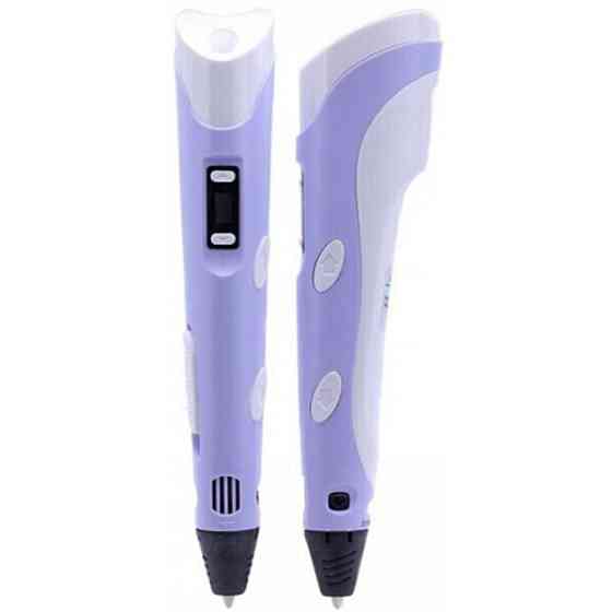 Ручка 3d pen c экраном 3D ручка Smart 3D Pen 2 фиолетовая, Современная аккумуляторная LO-436 3d ручка Киев