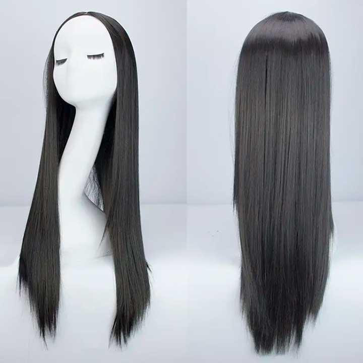 Перука рівна аніме без чубчика "Брюнетка" — 70 см Вінниця - фото 3