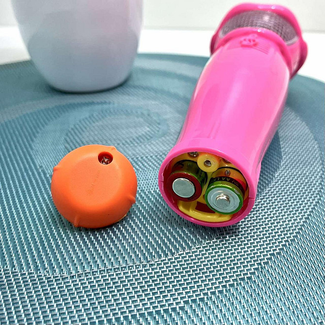 Мікрофон Limo Toy музичний дитячий 19см Рожевий (7043 UA) Чернигов - изображение 4