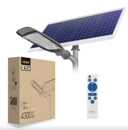 LED Фонарь уличный автономный 60W 5000К VL-SLSO-605 Videx Житомир