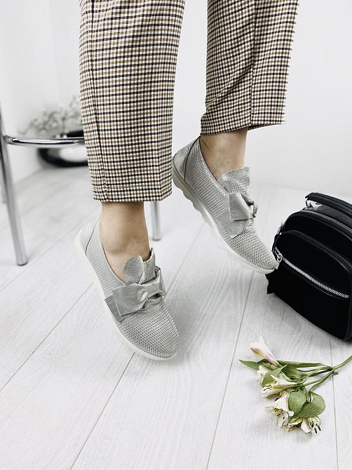 Sothby 's Сліпони жіночі Sothby 's K-378/3 срібні (весна-літо, шкіра натуральна) (3305) 36р.38р Коломыя - изображение 6