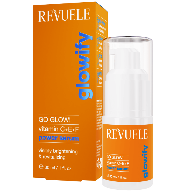 Сыворотка для лица Go Glow! Vitamin C+E+F Revuele 30 мл Винница - изображение 1