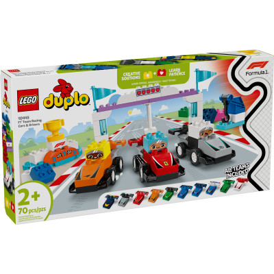 Конструктор LEGO DUPLO Town Автомобили для гонок и пилоты команд Формулы-1 (10445) Винница - изображение 11